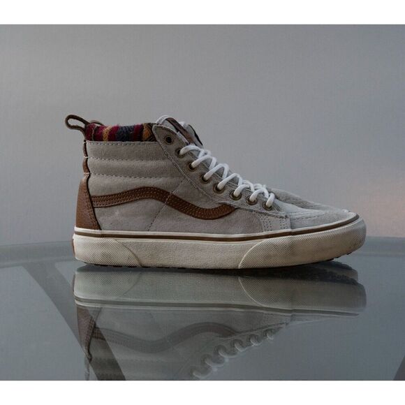 VANS SK8-Hi MTE Scotchgard Gray Tan Suede Hi Top Mens 6.5 / Women 8 main image 7